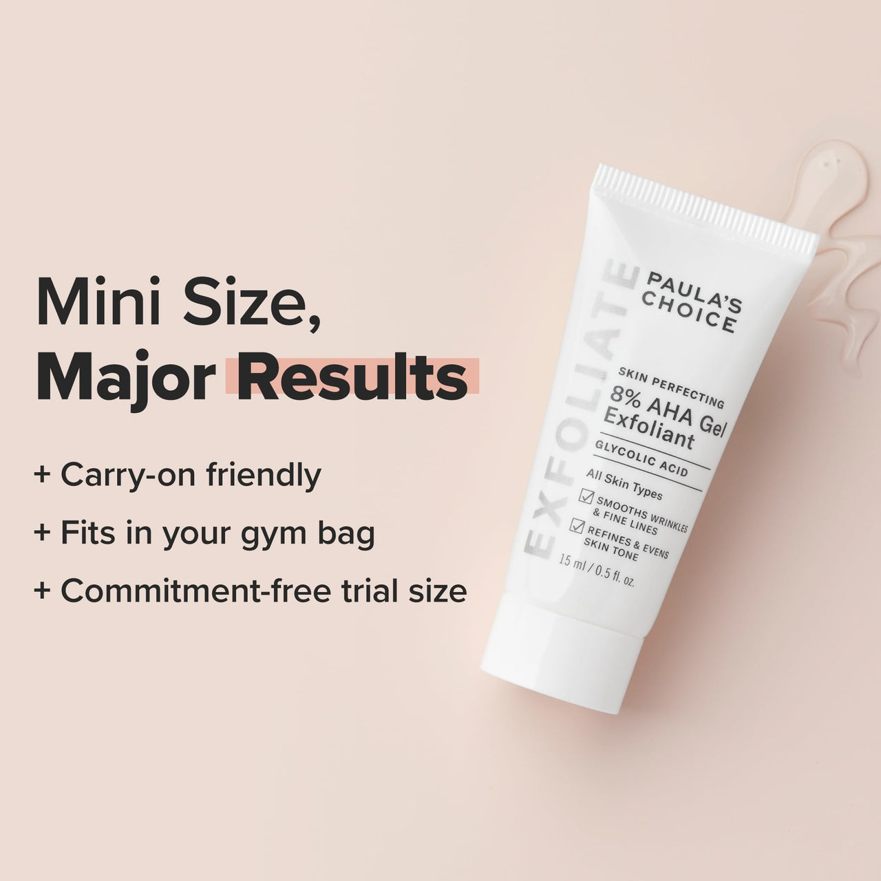 Paula's Choice SKIN PERFECTING 8% AHA Gel Exfoliant with Glycolic Acid Chamomile & Green Tea, 15 ml