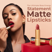 LoveChild Masaba Statement Matte Lipstick, Quick Question (Mauve), Smooth Glide, Bold Matte Finish, Long-Lasting Lipsticks With Mango Butter Nourishing and Intense Color Payoff, Lightweight, 4g