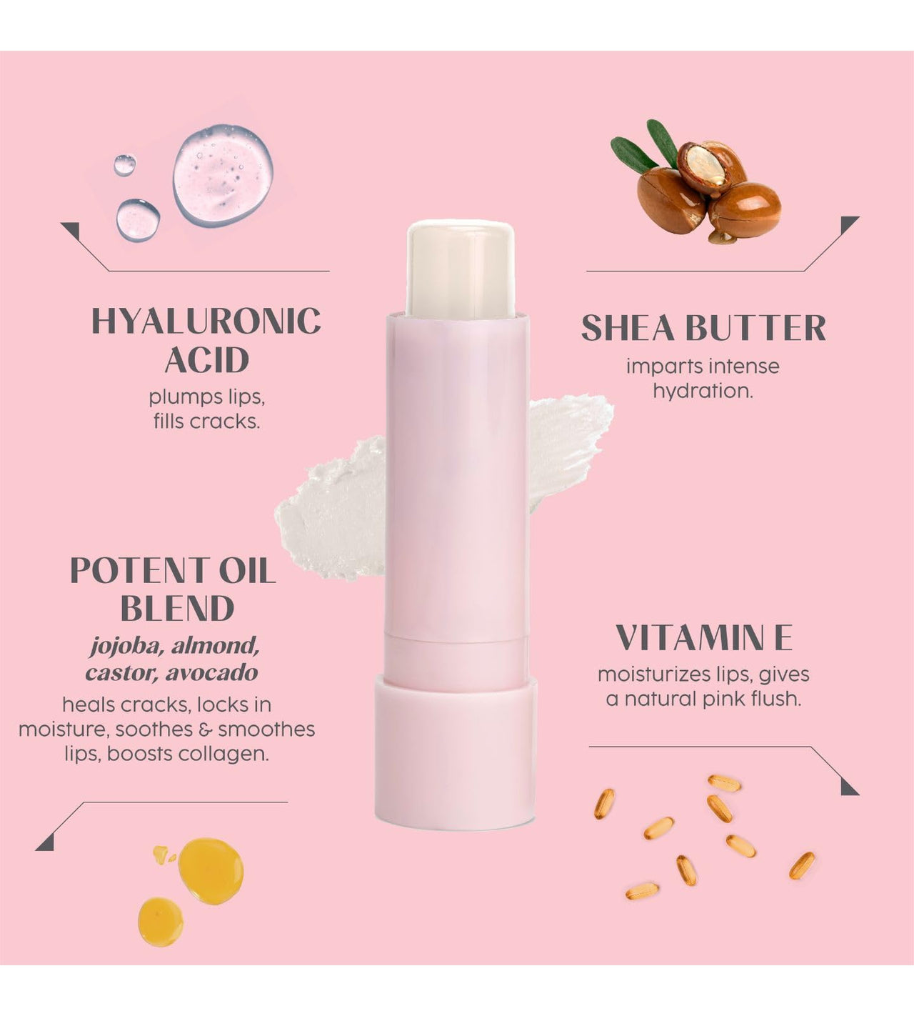 HOUSE OF MAKEUP Tinted Lip Balm|Hydrating Lip Balm For Women,Men,All|Lip Superfood|6H Hydration|Soothes,Moisturizes,Heals Dry Lips|5 Shades|Potent Lipbalm|3.8 Gms|Bare Butter,Beige