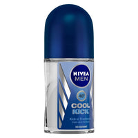 Nivea Roll-On Deodorant, Cool Kick for Men, 50ml And Face Wash, Deep Impact Intense Clean for Men, 100g