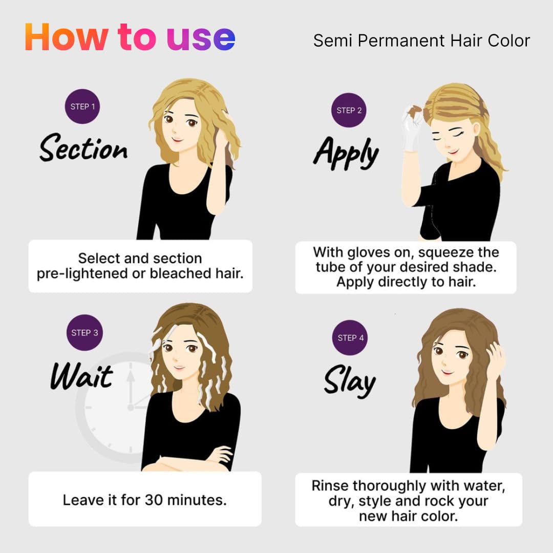 2.Oh! Italian- Toffee Brown Hair Color For Women & Men | Ammonia-Free DIY Semi Permanent Hair Color | Enriched with Argan Oil | Lasts upto 4-5 Washes