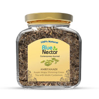 Blue Nectar Cardamom Loose Green Tea Leaves for Weight Management & Skincare | Authentic Green Tea with Kerala Idukki Cardamom | Eco Friendly Glass Jar (50 gm + 15 gm Free)
