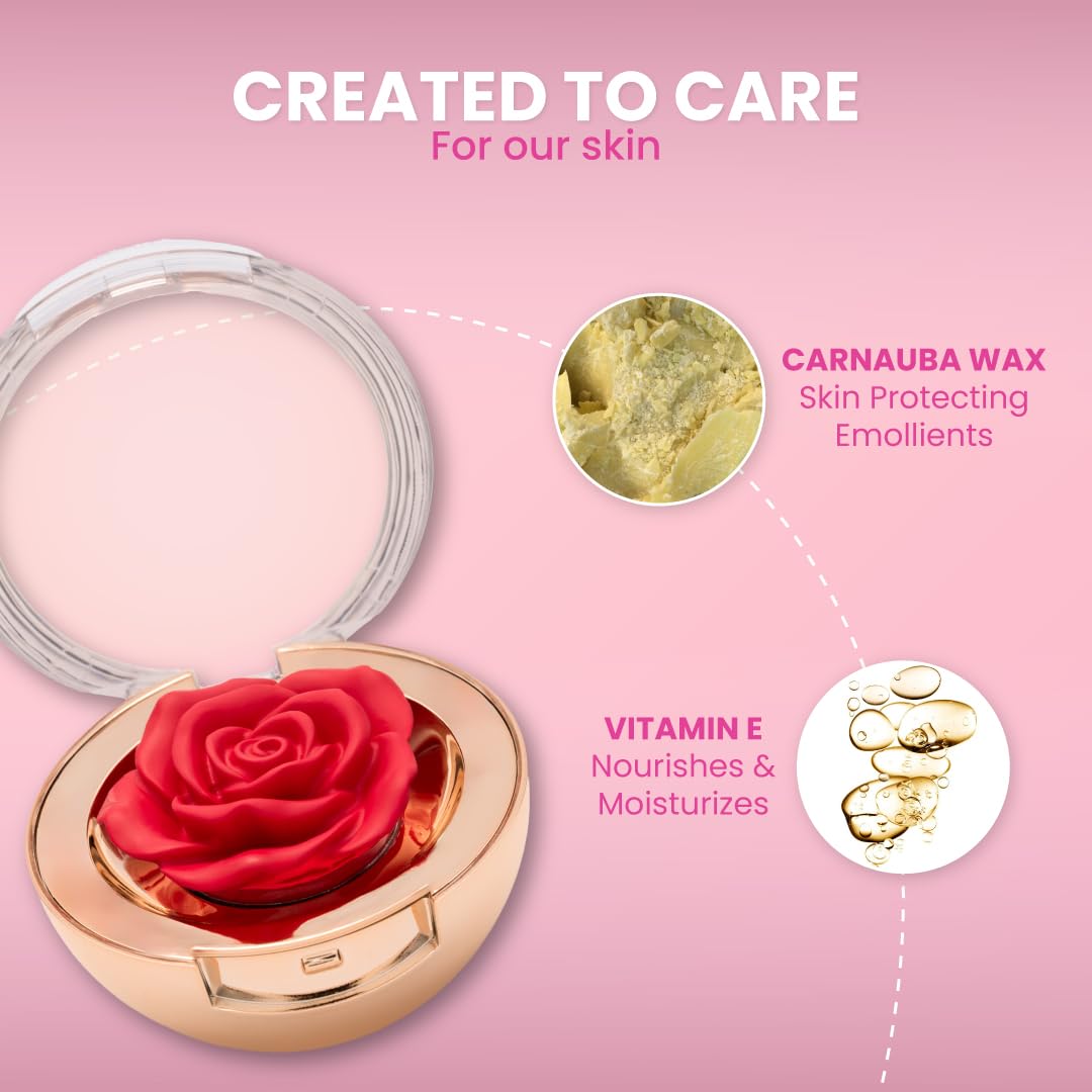 Typsy Beauty Enchanted Garden Rose Blush I 3D Cream Blush | Princess Charming I Infused with Vitamin E & Carnauba Wax I Cream to Matte Finish on Application | Dusty Rose I Korea Formulated | 4.8g