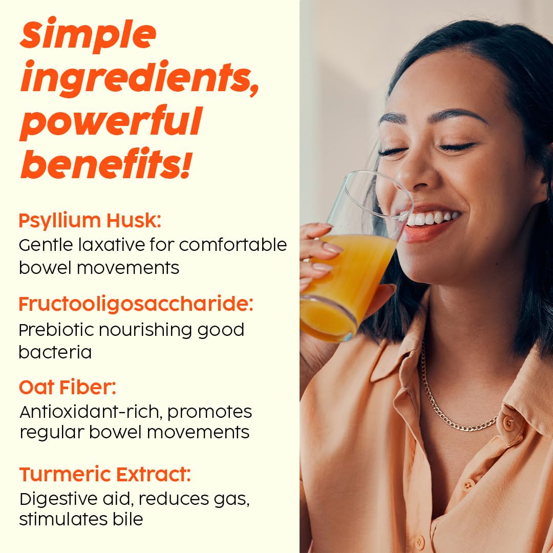 PLIX - THE PLANT FIX Isabgol Orange Burst| Improve Digestive Health And Gut Cleanse| Psyllium Husk Powder| No Added Preservatives OR Sugar| 30 Days Serving
