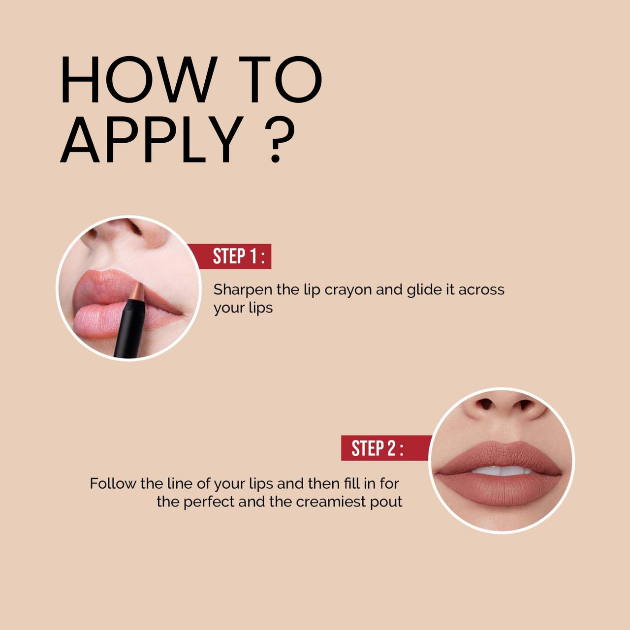 Seven Seas Matte Mood Non Transfer Crayon Lip Color With Sharpner | Matte Finish | Long Lasting Crayon Lip Color for Women (Choco Mud)