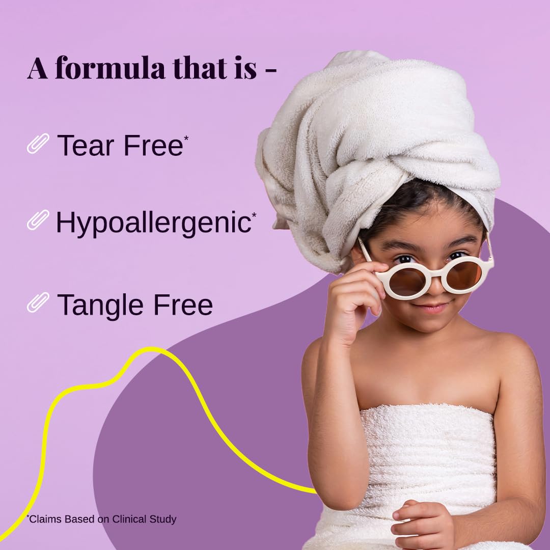 Bare Anatomy Gentle Cleansing Kids Shampoo for 1-12 Yrs | Tear-Free & Hypoallergenic pH 5.5 | Coconut Milk Protein & Vitamin E | Sulphate Free | 750ml