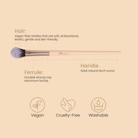 Milagro Beauty Concealer Brush 13 – Ultra-Soft, Vegan Brush for Seamless Cream & Liquid Foundation Application, Precision Coverage, Easy to Clean, Travel-Friendly, Cruelty-Free, Multipurpose Tool