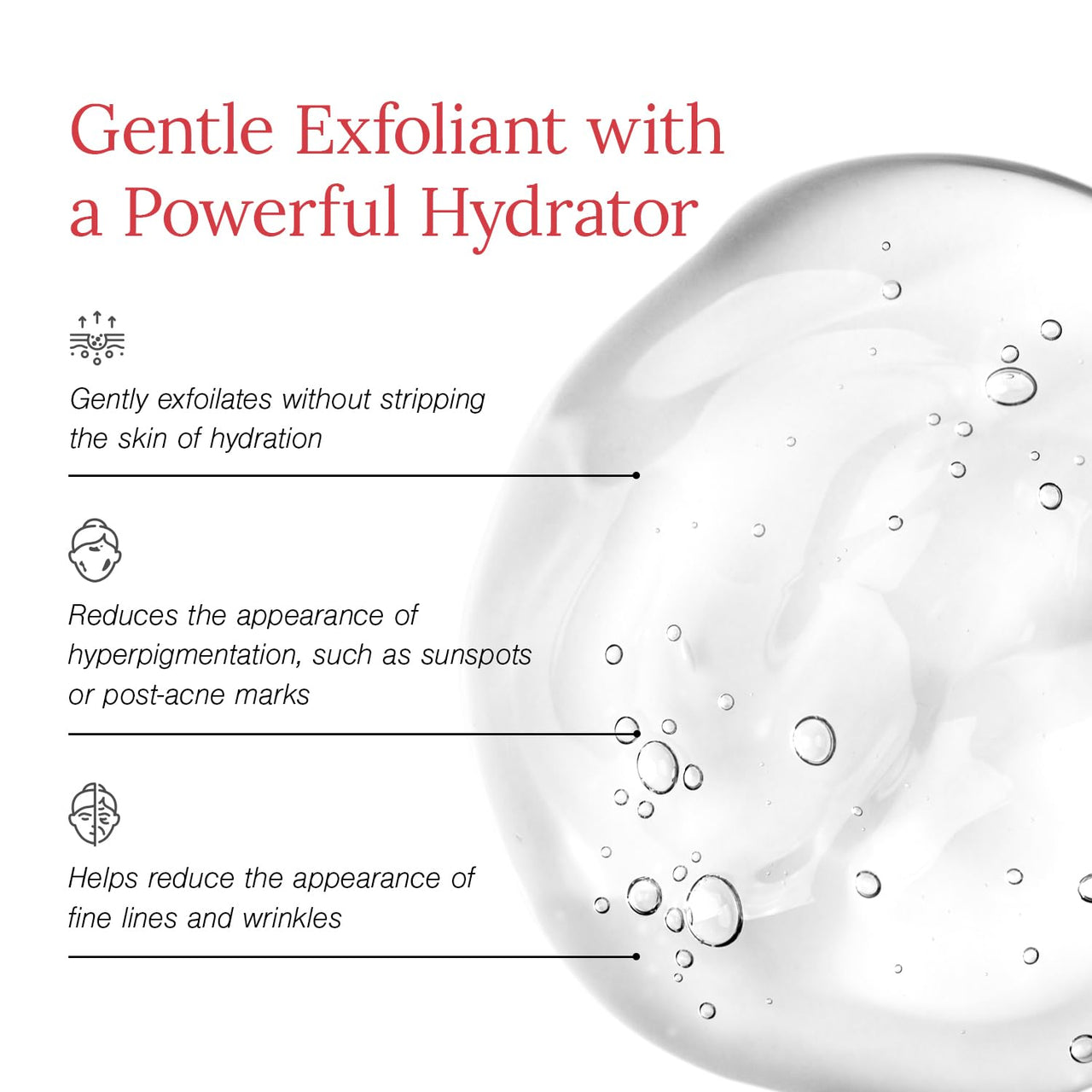 Juicy Chemistry Lactic Acid and Flower Acids Serum, 10 ml, Gentle Exfoliating Serum for Glowing Skin