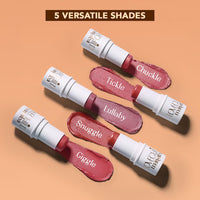 LoveChild Mini Masaba Bloominator Makeup Stick, Lumi-Matte Creamy Blush with Illuminator, Hydrating Shea Butter, Velvety Finish, Buildable, Richly Pigmented, Chuckle (Deep Pink) 7.5g