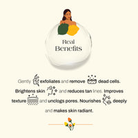 Ashpveda Fruit Face Scrub (Date and Walnut) Face Scrub for Deep Exfoliation | Helpful for Dead Skin, Smooth and Clear Complexation and Tan Removal | Hydrating & Exfoliating For Women and Men (50gm)