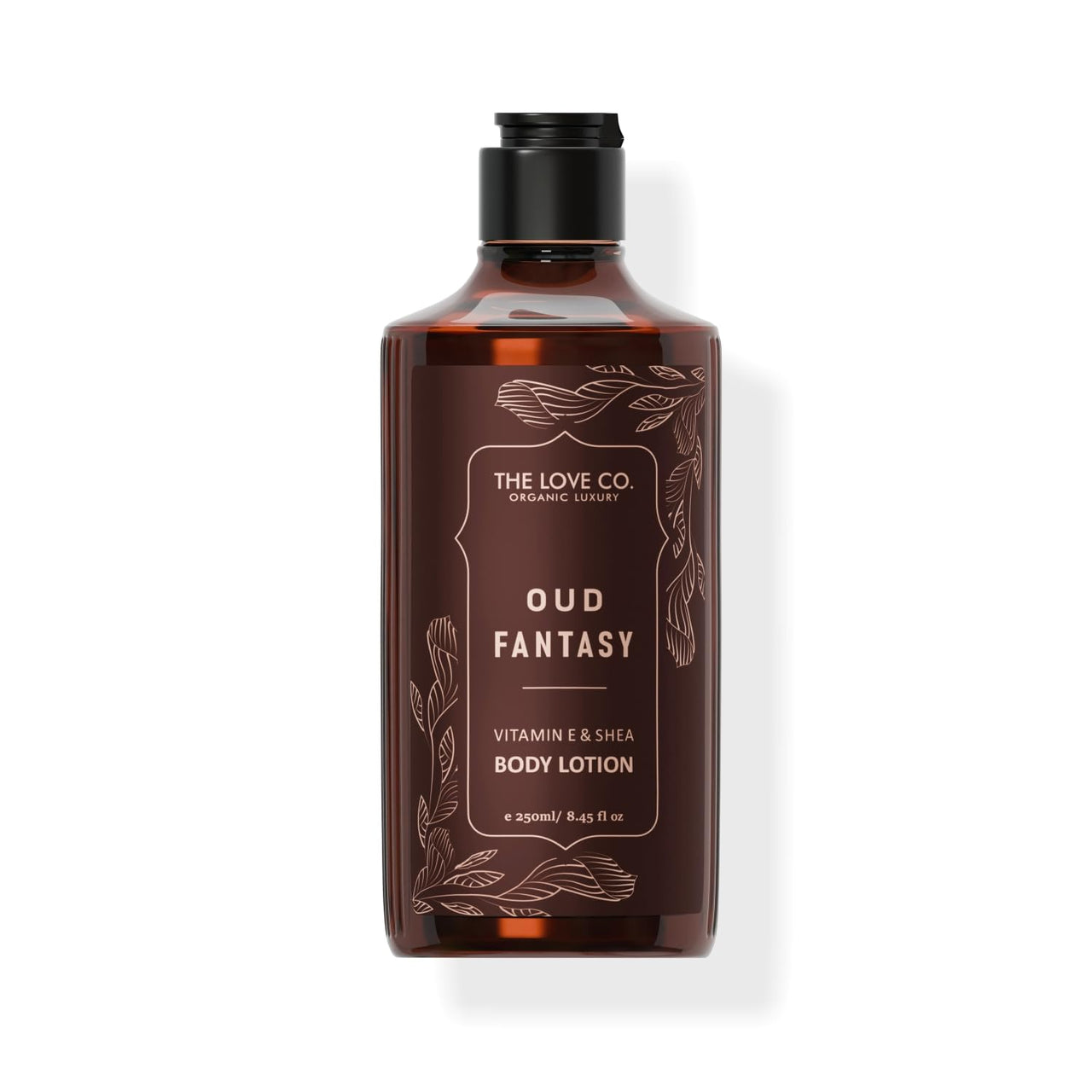 THE LOVE CO. Oud Fantasy Body Lotion - Nourishing Moisturizer Cream for Dry Skin - Suitable for Men and Women with Jojoba Oil, Shea Butter & Vitamin E - 250ml