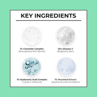 Dr. Sheth's Non-Irritating Ceramide & 10% Vitamin C Ampoule Serum | Reduces Dullness & Dark Spots | Brightens & Repairs Skin Barrier | For Beginners | 99% Pure Grade Vitamin C | All Skin Types | 30 ml