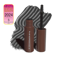 Ruby's Organics Tinted Eyebrow Gel with Castor Oil- Waterproof & Smudgeproof, Lifts, Shapes and Thickens Scanty Brows, Promotes Hair Growth, Natural & Non-Toxic, Face Makeup for Women - Ash (6ml)