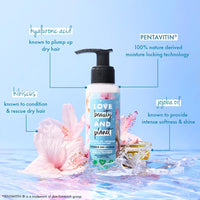 Love Beauty & Planet Jojoba Oil, Hibiscus & Pentavitin Hydrate & Nourish Deep Conditioning Leave In Treatment, 85 Millilitres