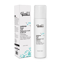 Glam21 Make-up Fixer Spray - Keeps Makeup Intact with a Sparkly Texture | Lightweight & Long-lasting with Hyaluronic Acid & SPF 30 | Flawless Look | Dermatologically Tested