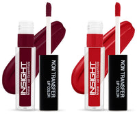 INSIGHT Non Transfer Matte Lip Color, 4Ml (02 Red Alert) & Matte Lip Color, 4Ml (20 Royal)