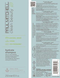 Paul Mitchell Clean Beauty Hydrate Shampoo 250ml