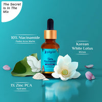 Pilgrim 10% Niacinamide Serum For Acne Marks | Niacinamide Serum For Oily Skin | Fades Blemishes & Dark Spots | Oil Control | Brightens & Evens Skin Tone | Korean Skincare | All Skin Types | Women & Men | 30ml |