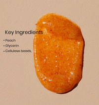 BiE Peach Sunrise Body Scrub | Gentle Exfoliator | Infused with Squalane | Glycerin | Peach Extracts | 200ml