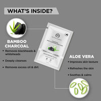 The Man Company Charcoal Nose Strips with Aloevera Extract | Whitehead & Blackhead Remover | Pores Cleanser | Dirt Free | Improves Skin Texture - 4 Strips