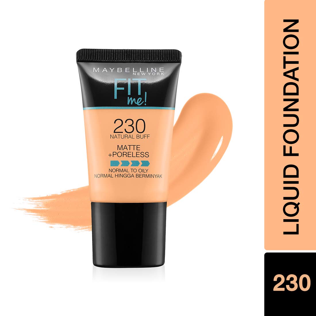 Maybelline New York Prom Queen Makeup Kit - Fit Me Foundation Tube Natural Buff + Hypercurl Mascara Washable + Creamy Matte Nude Nuance