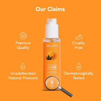 Bella Vita Organic Vitamin C-Glow Natural Face Wash with Honey, Aloe and Sandalwood, Oil Control, Acne Removal and Glowing Skin for Men and Women - 100 ml