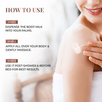 Just Herbs Nourishing Body Milk with Coconut & Almond for Men & Women | Hydrating Body Lotion for Winter Dryness- 300 ml
