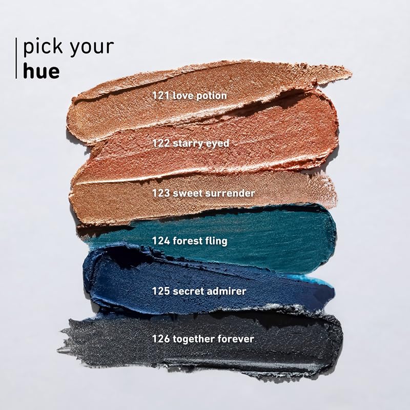 Plum NaturStudio on-the-go Eyeshadow Stick | Waterproof & Crease-proof | Highly Pigmented | With Smudger | Metallic Finish | 124 Forest Fling