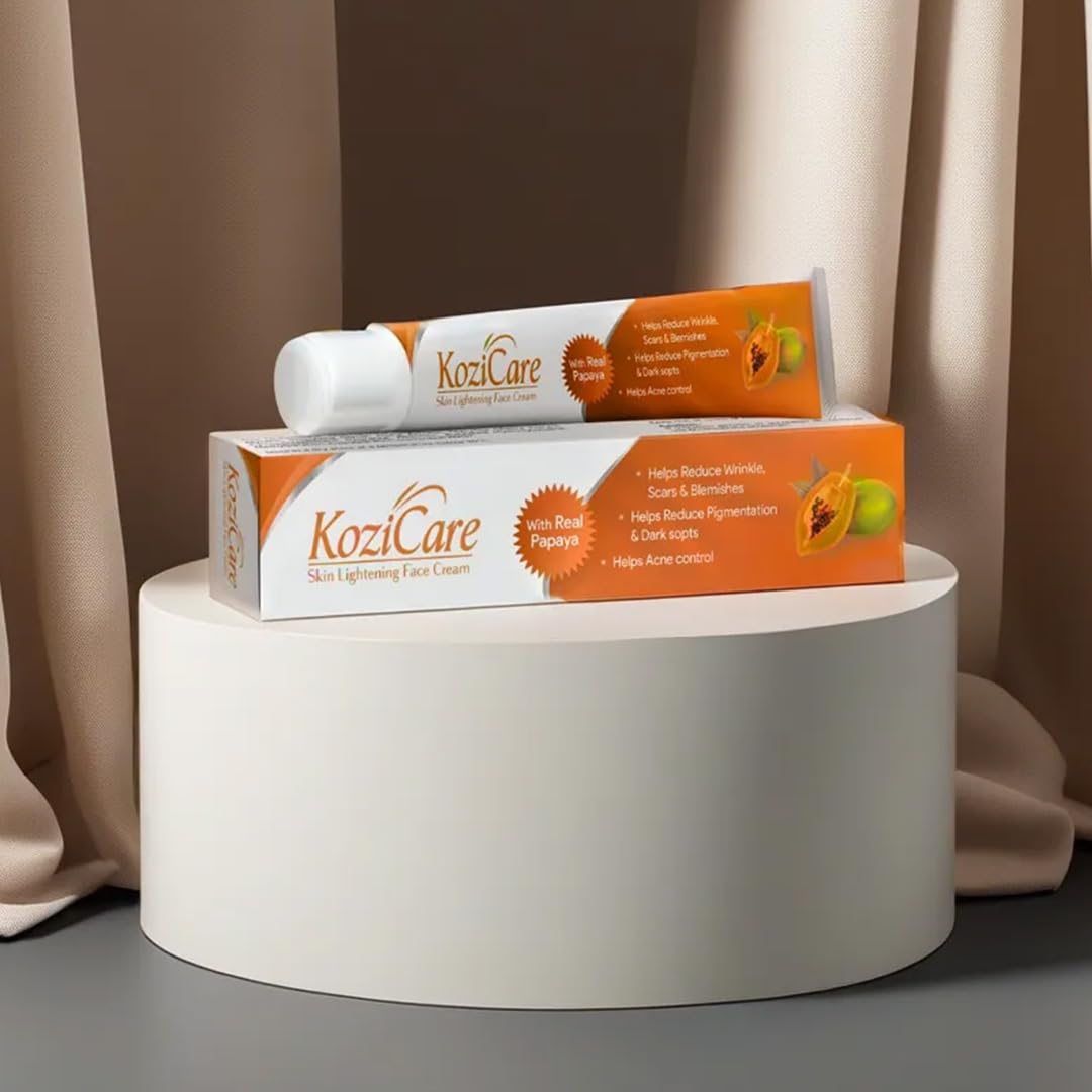 Kozicare Kojic Acid Cream | Papaya Cream | Tan Removal Cream | Face Cream for Glowing Skin | Non-Greasy & Lightweight | Face Cream for Men & Women | Suitable for All Skin Type - 15 g