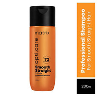 MATRIX Opti.Care Smooth Straight Professional Shampoo for Frizzy, Unmanageable Hair | 96Hr Frizz Control* | Used by 1 Lakh Hairstylists* | with Shea Butter, 200ml