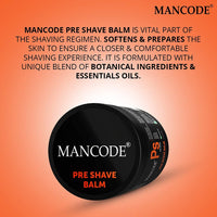Mancode Pre-Shave Balm for Men | 100gm | Balm Softens your Beard | Provides Razor Glide for a Smooth Zesty Shave | Apply to Prevent Shaving Irritation and Razor Burns | Cut & Irritation Free Shave.