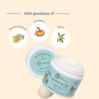 Little Rituals Baby BIO BODY BUTTER - NOURISH+ PROTECT Formulated with best plant botanical -PUMPKIN & SHEA BUTTER, SEABUCKTHORN OIL. Natural, Organic, Dermat tested, SWISS Technology (200 gm)