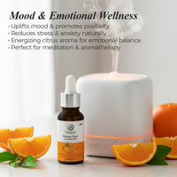 Zenaum Essences 100% Natural Orange Therapeutic Grade Essential Oil | 45ml (Pack of 3)| Mood Uplifting, Skin Brightening & Aromatherapy Sourced from Andhra Pradesh, India | GMP, ISO & IFRA Certified