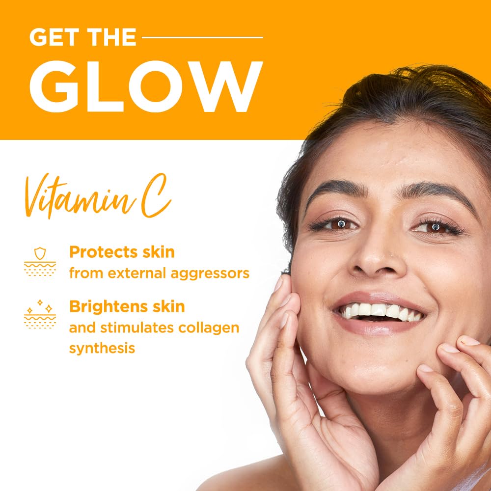 Simple Protect N Glow Vitamin C Brighten Clay Mask 50g | Draws Out Impurities & Helps Brighten the Skin | For Dull & Tired Skin