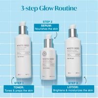 The Face Shop White Seed Brightening Face Toner with Niacinamide & Vitamin B | For Dark Spots, Dullness & Acne Scars| Suitable for Normal, Oily, Dry, Combination Skin | Sulphate & Paraben Free, 145ml