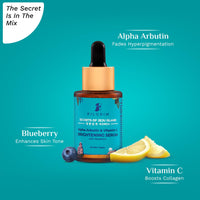 Pilgrim Korean 2% Alpha Arbutin & 3% Vitamin C Brightening Face Serum for glowing skin| Alpha arbutin face serum|All skin types | Men & Women| Korean Skin Care| Vegan & Cruelty-free | 30ml