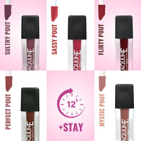 Jaquline USA Pout Power Set Of 5 Liquid Matte Lipstick | Water Proof | Smudge Proof | Transfer Proof |Long Lasting | Hydrating & Lightweight| (5X1.25Ml)