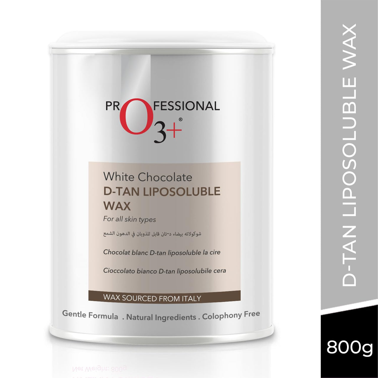 O3+ D-TAN Liposoluble Hair Removal Wax, Depilation For |Face and Eyebrow|Underarm Wax | Sensitive Skin Wax | Sensitive Body Part | Hair Removal Wax | Strip less wax | Peel Off Wax | 800G