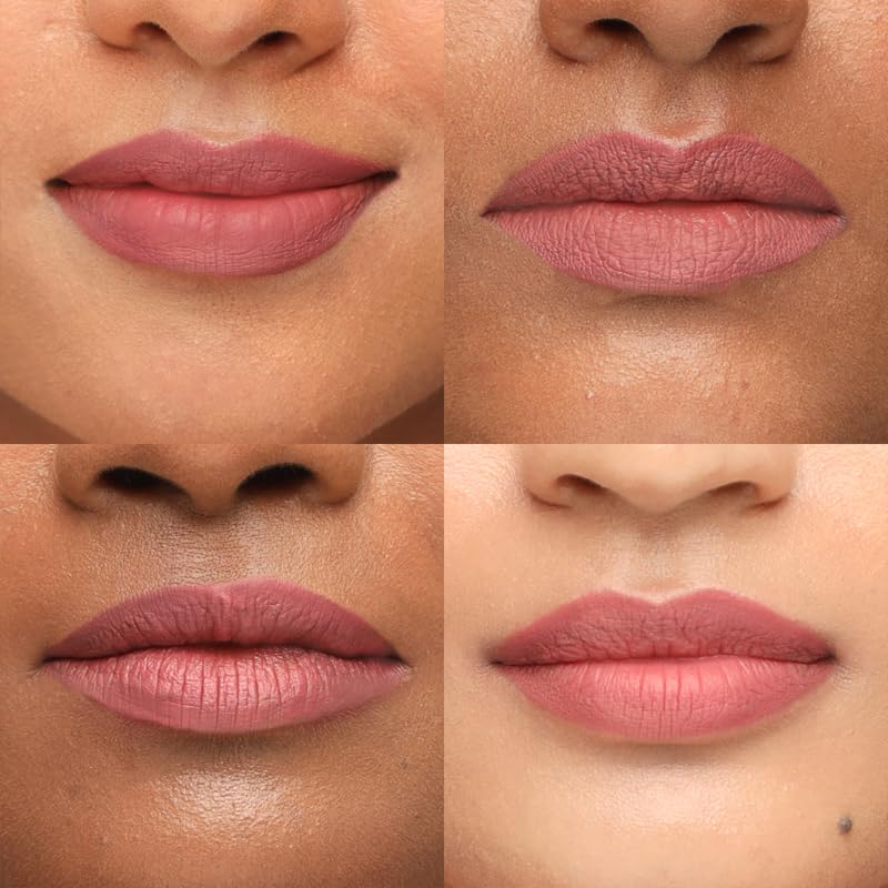 House Of Makeup Matte Liquid Lipstick MINIS with Hyaluronic Acid & Vitamin E | Long Lasting, Smudgeproof | Non-cakey, Non-drying | 2 ml | Pink Butter