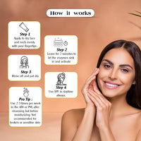 Coco Baya Exfoliating Peel Off Mask, Enriched with Papaya Extract, Aloe Vera Extract, Vitamin E & Vitamin B3, Suitable For All Skin Types, 100 ML
