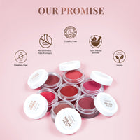 Just Herbs Ayurvedic, Natural Lip & Cheek Tint, Blush For Women- SLS, Chemical & Paraben Free - 04 Mahogany (Creamy Matte)