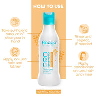 Raaga Professional Pro Botanix Repair and Nourish Shampoo with Wheat Protein (200 ml) Repairs and Nourishes Dry and Damaged Hair | Suitable For Men & Women
