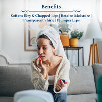 Blue Nectar Shubhr Orange Lip Balm & Gloss with Ghee And Natural Vitamin C for Dry Chapped Lips|100% Ayurvedic|Paraben & Sulphate Free| (10g, 10 Herbs)