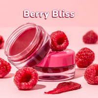 Moody Plush 3-in-1 Lip, Cheek & Eye Cream - Berry Bliss with Cacao Butter, Shea Butter & Jojoba Oil | Long Lasting | Paraben Free Lip Balm Moisturizer For All Skin Type, 5gm