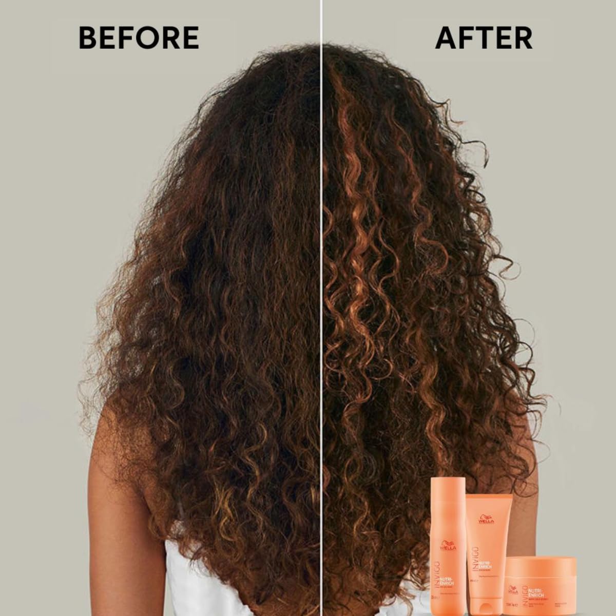 Wella Professionals Invigo Nutri-Enrich Shampoo | Deep Nourishment for Dry, Frizzy & Damaged Hair | 250 ml | With Goji Berry & Vitamin E