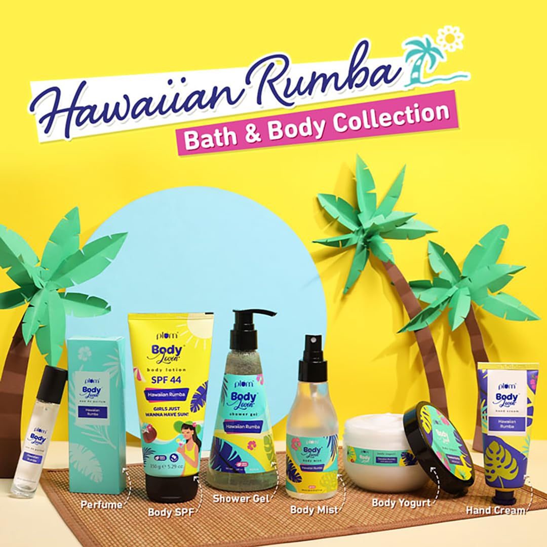 Plum BodyLovin' Hawaiian Rumba Eau De Perfum (Parfum) | Long Lasting & Premium Beachy Fragrance | Luxury Perfume for Women | Mandarin, Gardenia & Vanilla Notes | Travel Friendly | High On Fun - 15ml