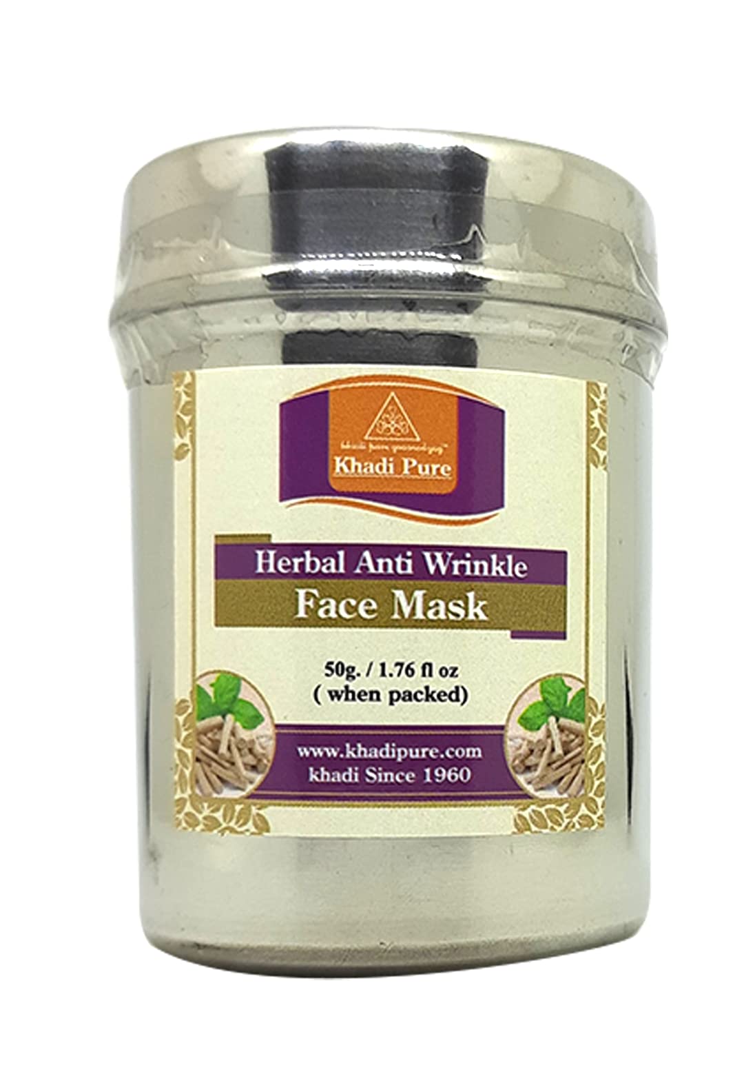 Khadi Pure Herbal Anti Wrinkle Face Mask, 50 g