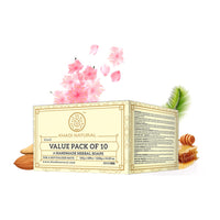 Khadi Natural Herbal Soap Gift Set | Handcrafted Essential Oil Soaps | Pure & Natural | Refreshing & Gentle Cleansing | Provides Naturally Glowing Skin- (Pack of 10)
