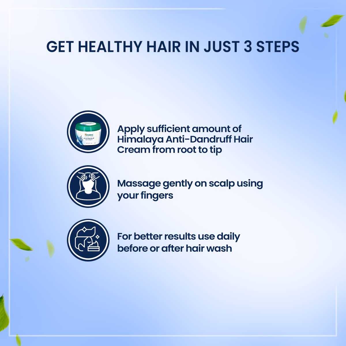 Himalaya Anti-Dandruff Hair Cream | Removes & Prevents Dandruff | Non Sticky Oil Replacement Hair Cream | Soothes Scalp | With Tea Tree Oil & Tulsi | For Women & Men | 100ml