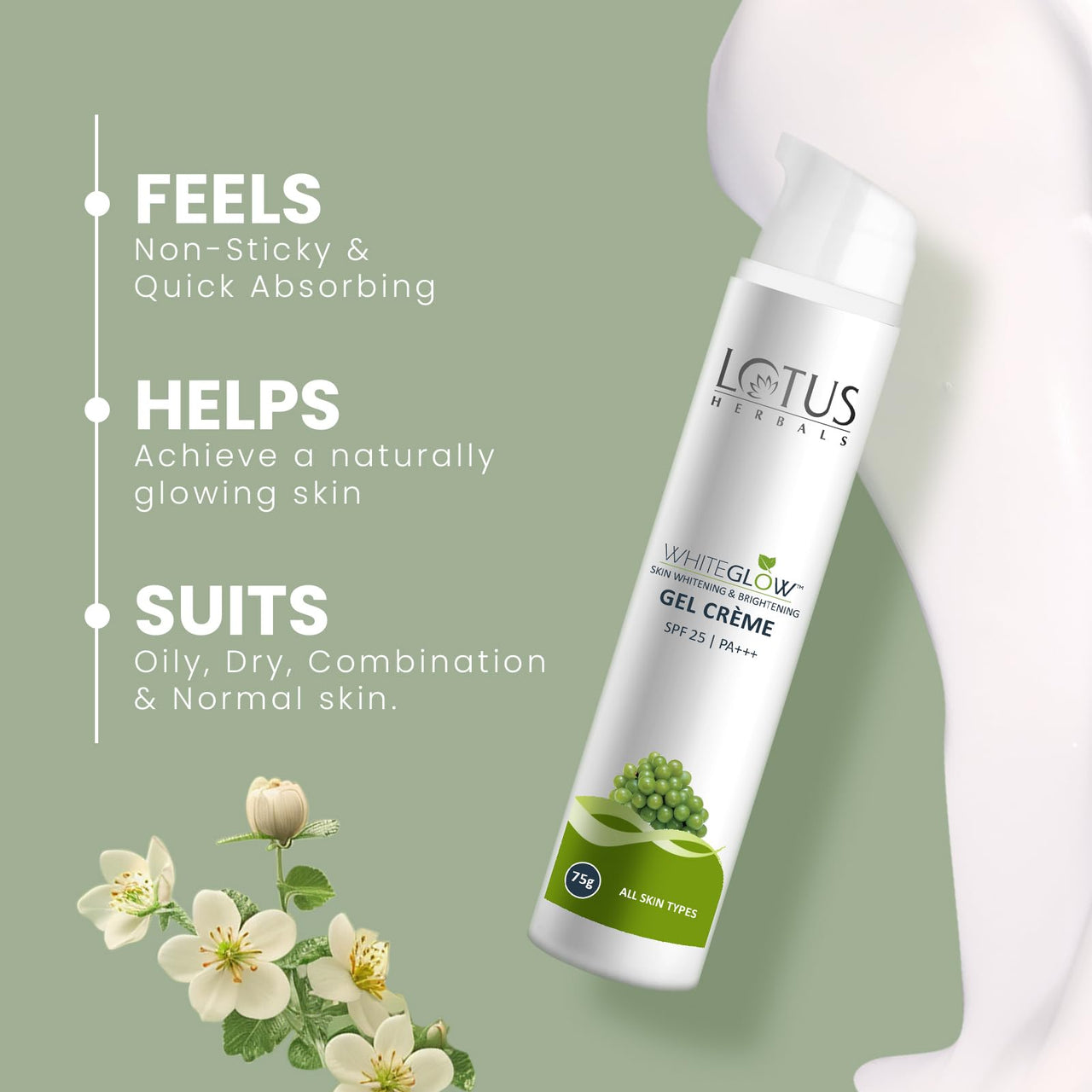 Lotus Herbals WG Bigger Gel Cream_75g + Yogurt Maque_80g (Set Of 2)